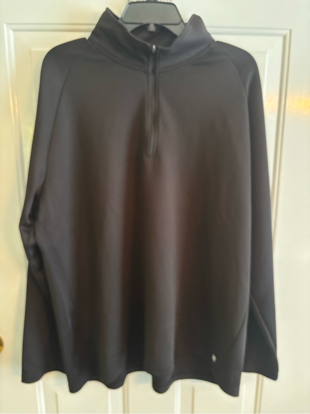 ZELOS Black Performance Quarter-Zip Pullover